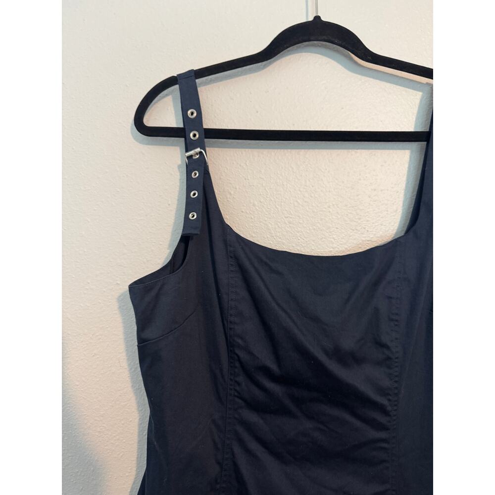 Maeve Navy Buckle Mini Dress XL - Picture 3 of 4